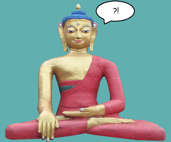 buddha question mark