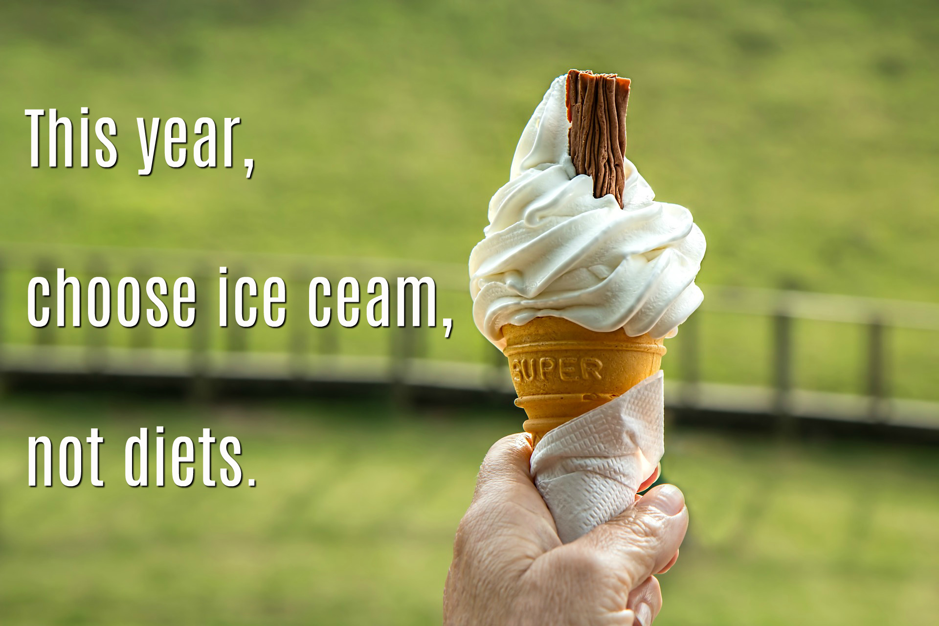 ice cream not diets
